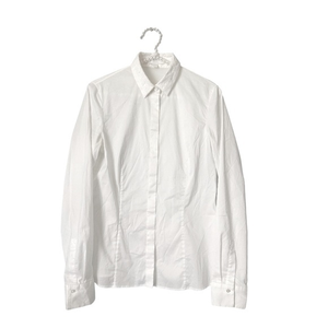 Hugo Boss White Long‎ Sleeve Lace Neckline Blouse US4